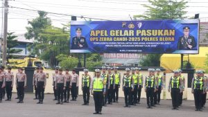 Polres Blora Mulai Operasi Zebra Candi 2025, Fokus Keamanan Lalu Lintas