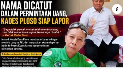Catut Nama Memanas Dugaan Polemik Minta Cuan PKL ,Mas’ud lapor Polisi