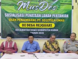 PT Segitiga Emas Menggelar Musdes Penataan Lahan Pertanian Tadah Hujan di Desa Rejosari