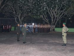 Apel Kehormatan dan Renungan Suci Dipimpin oleh Dandim 0721 Blora Di Tengah Sunyinya Malam